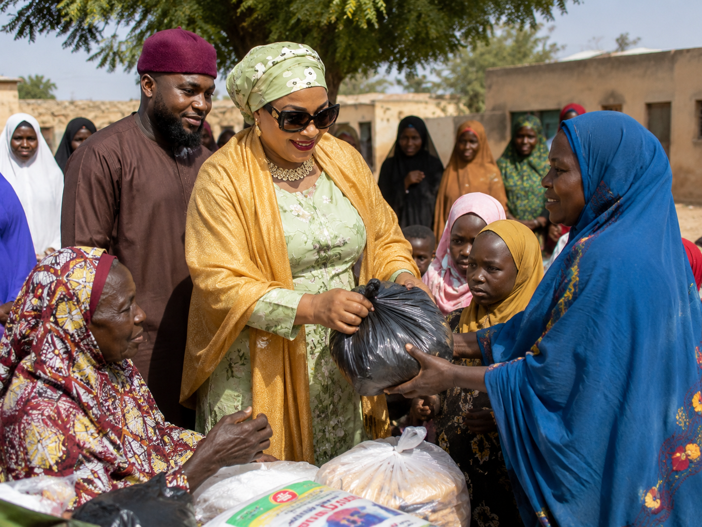 Zakanya Foundation team supporting a community